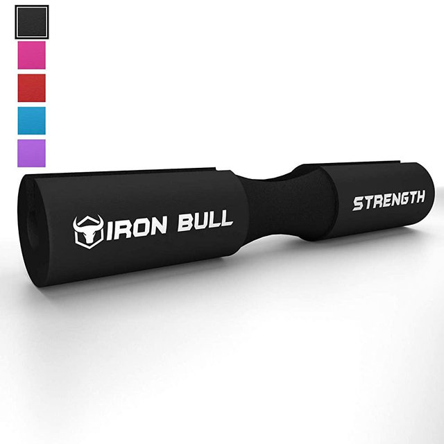 Iron Bull Strength Advanced Squat Pad - Barbell Pad for Squats, Lunges & Hip Thrusts - Neck & Shoulder Protective Pad Support