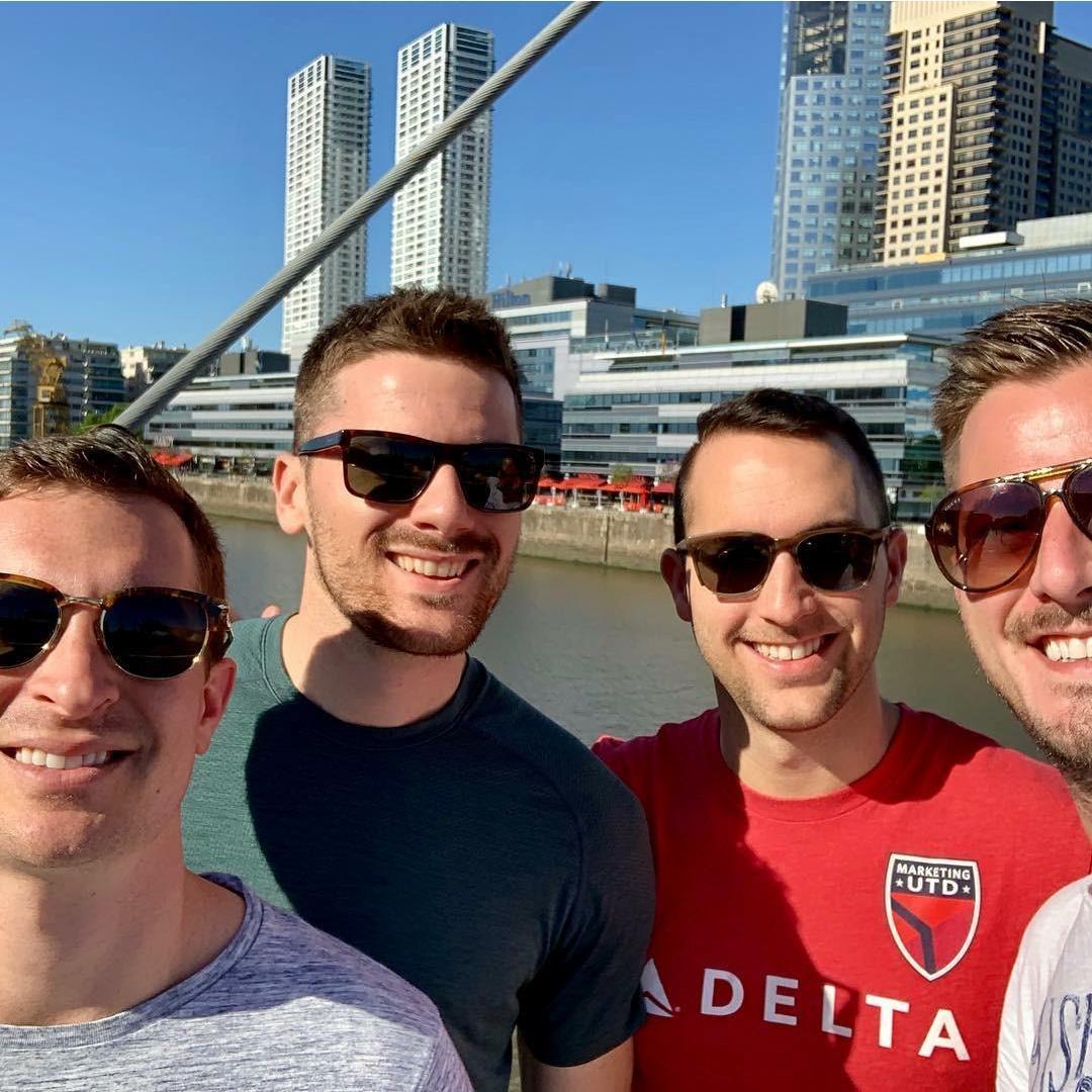 Exploring Buenos Aires with Chris, Brent, and Erick