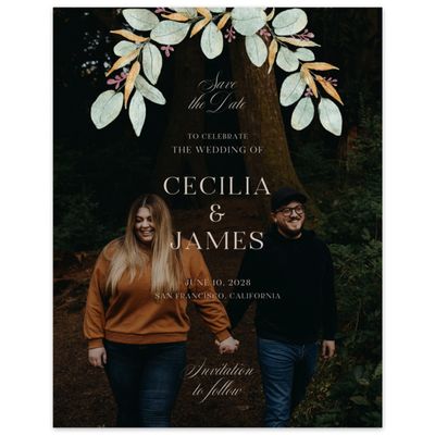 Canvas Tan, Beige Wedding Digital Save the Date - Nutmeg Photo