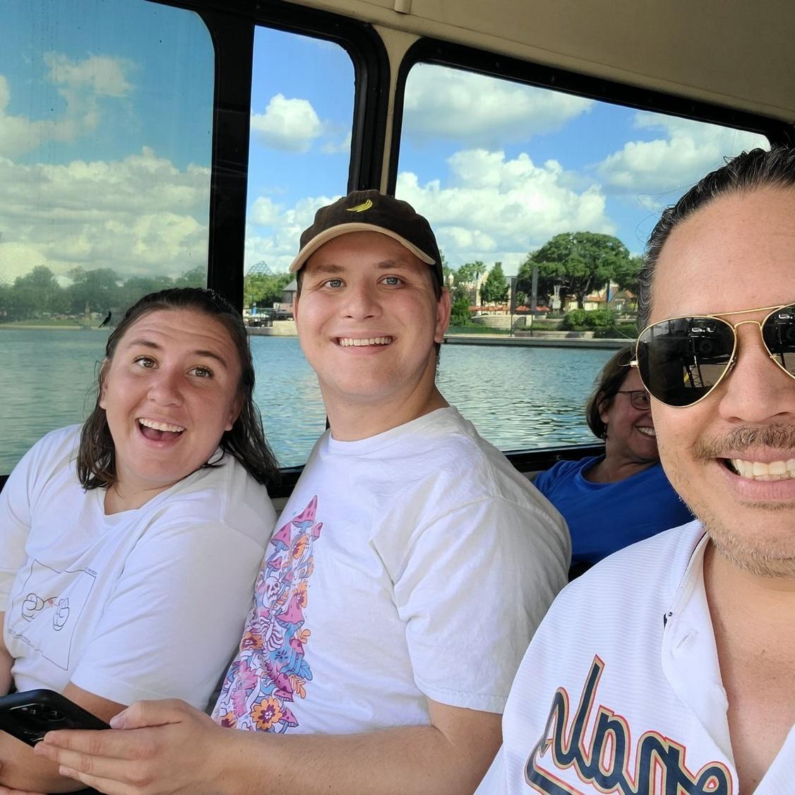 Angelo takes Tiana and Mike on a fun trip to Epcot.