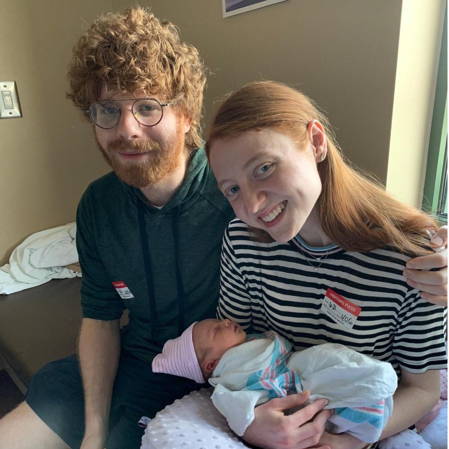 Meeting our niece, Ella, for the first time.