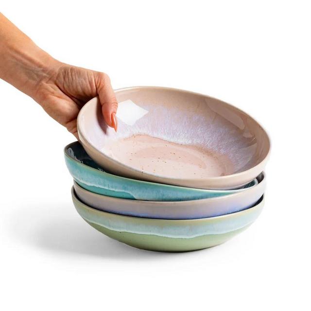 Pasta Bowl Stack: The Seaglass Collection