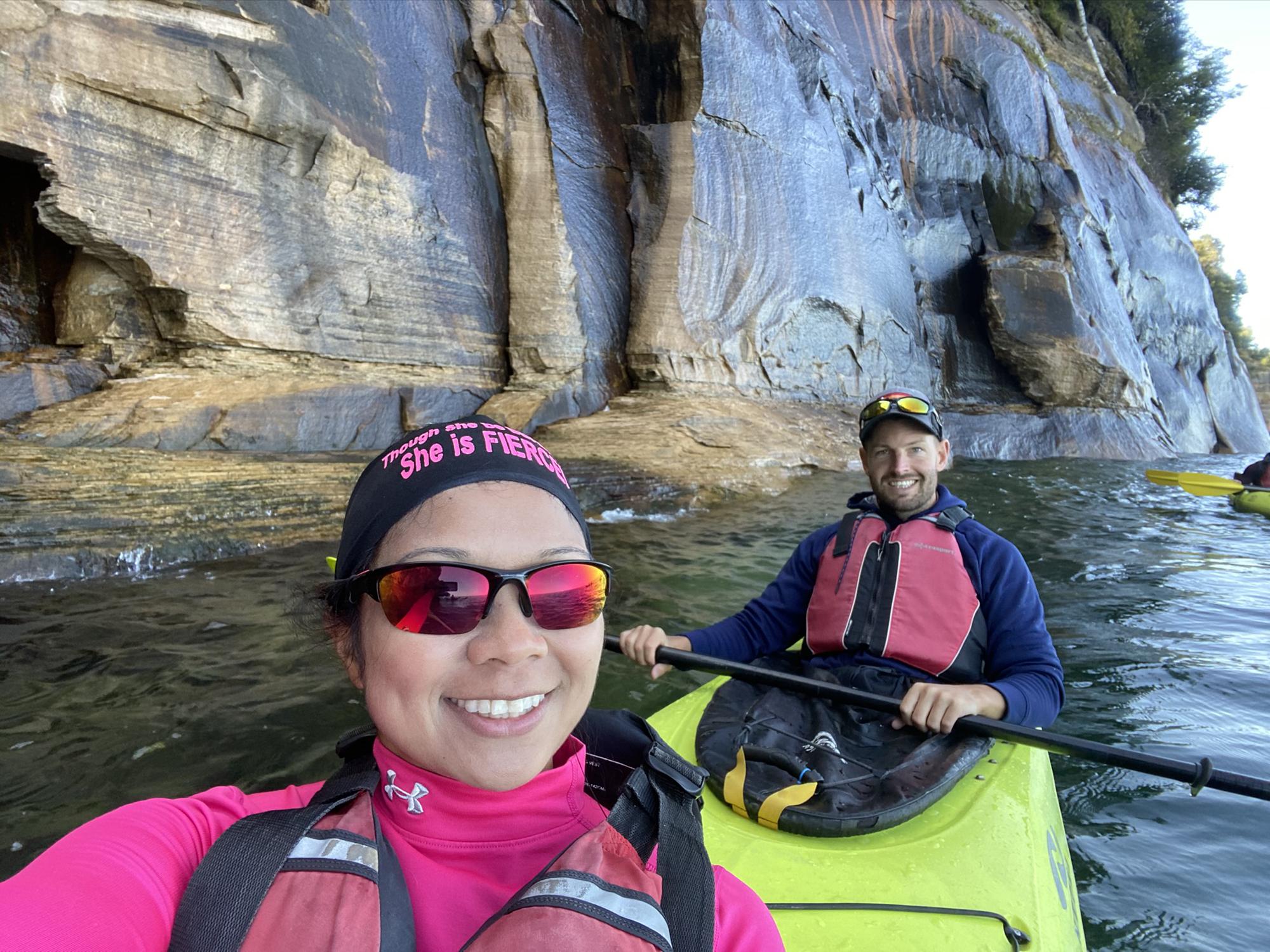 First time canoeing up in the UP!