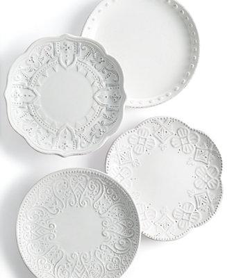 Blanc Set of 4 Assorted Appetizer Plates
