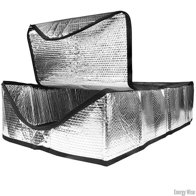 Energy Wise Attic Door Insulation Cover, R-Value 15.5, Air Tight Attic Pull Down Tent with Easy Zipper Access, 25″x54″x11″