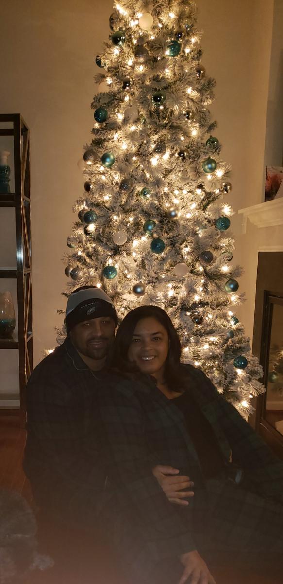 Matching in our Christmas PJs....we were super sick but still enjoyed the day together