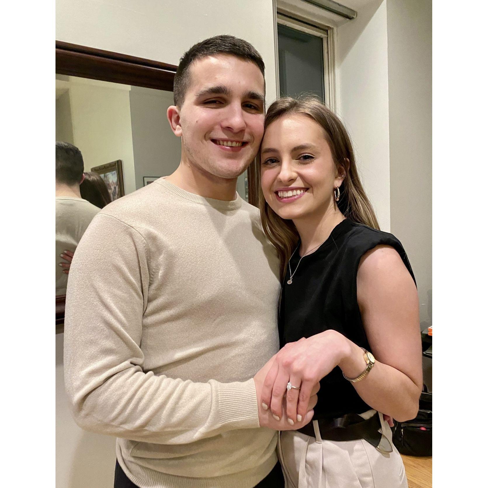 A photo taken a few days after the engagement.