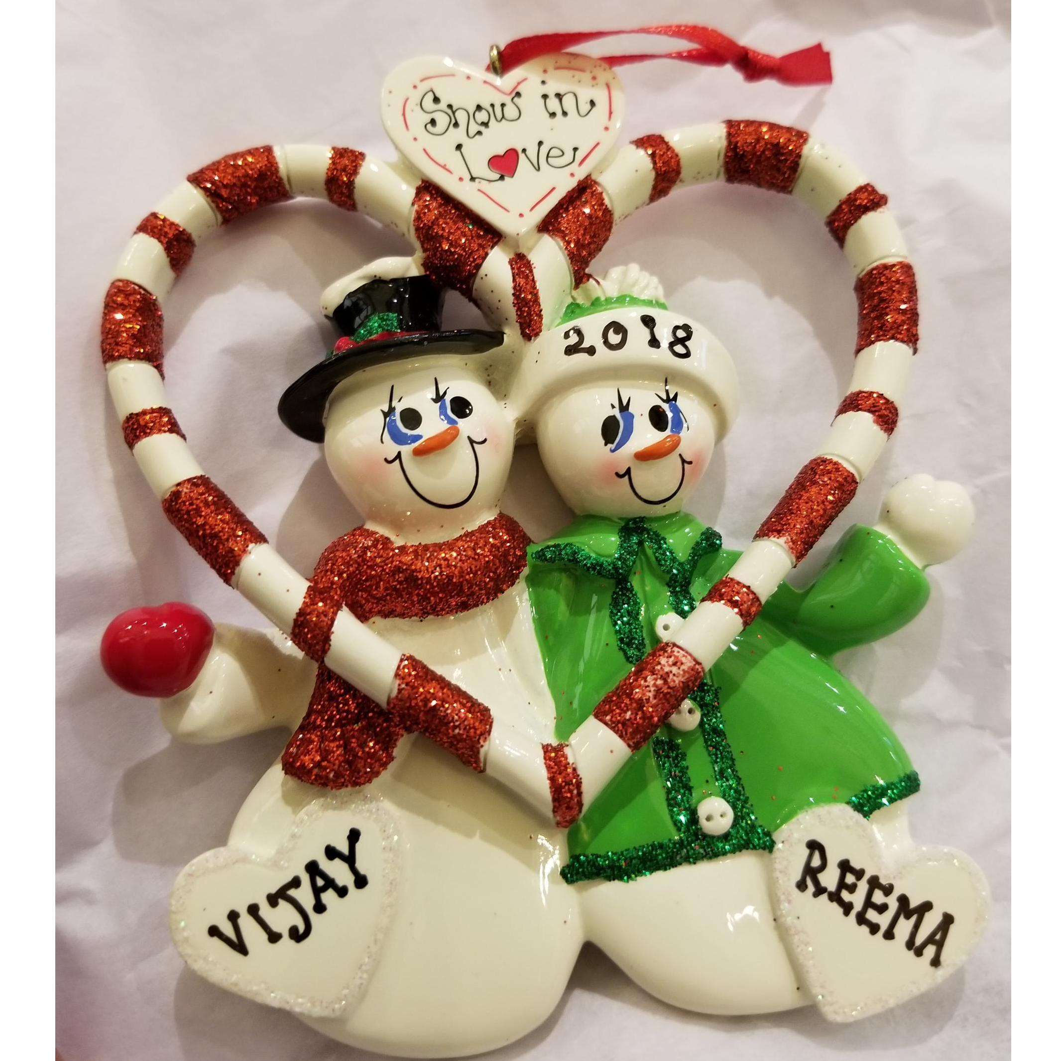 Reema's first ornament; she had it made for our first Christmas tree.