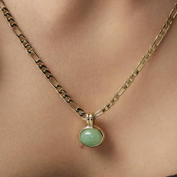 Ana Luisa Gemstone Necklace - Meesh - Gold