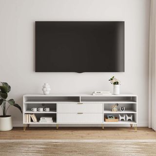 Dumbo 85" Modern 2-Drawer TV Stand with 6-Shelves
