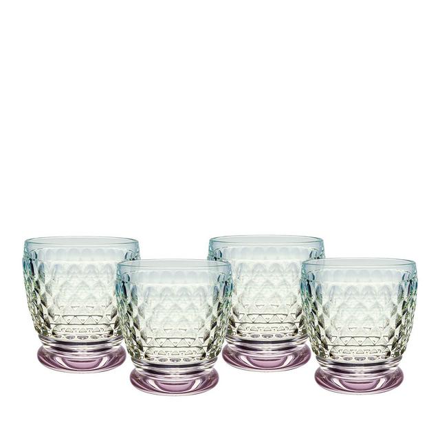 Villeroy & Boch Boston Pearl Crystal Double Old Fashioned Glasses, Set of 4