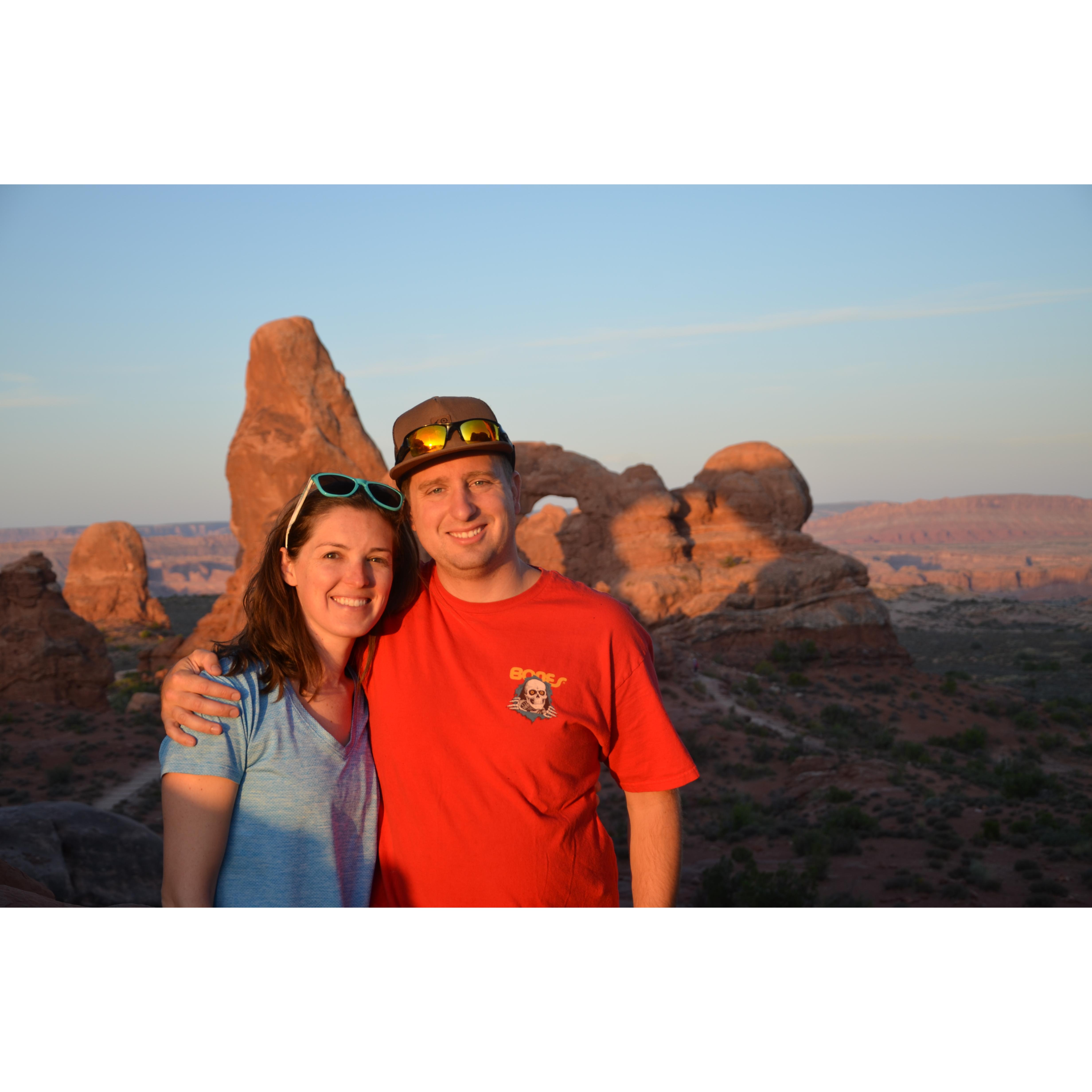 Sunrise at Arches National Park