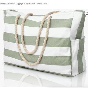 Becokan Beach Bags for Women Large Waterproof Beach Tote Bag Zipper Beach Bags Waterproof Sandproof Swim Pool Bag Large Tote