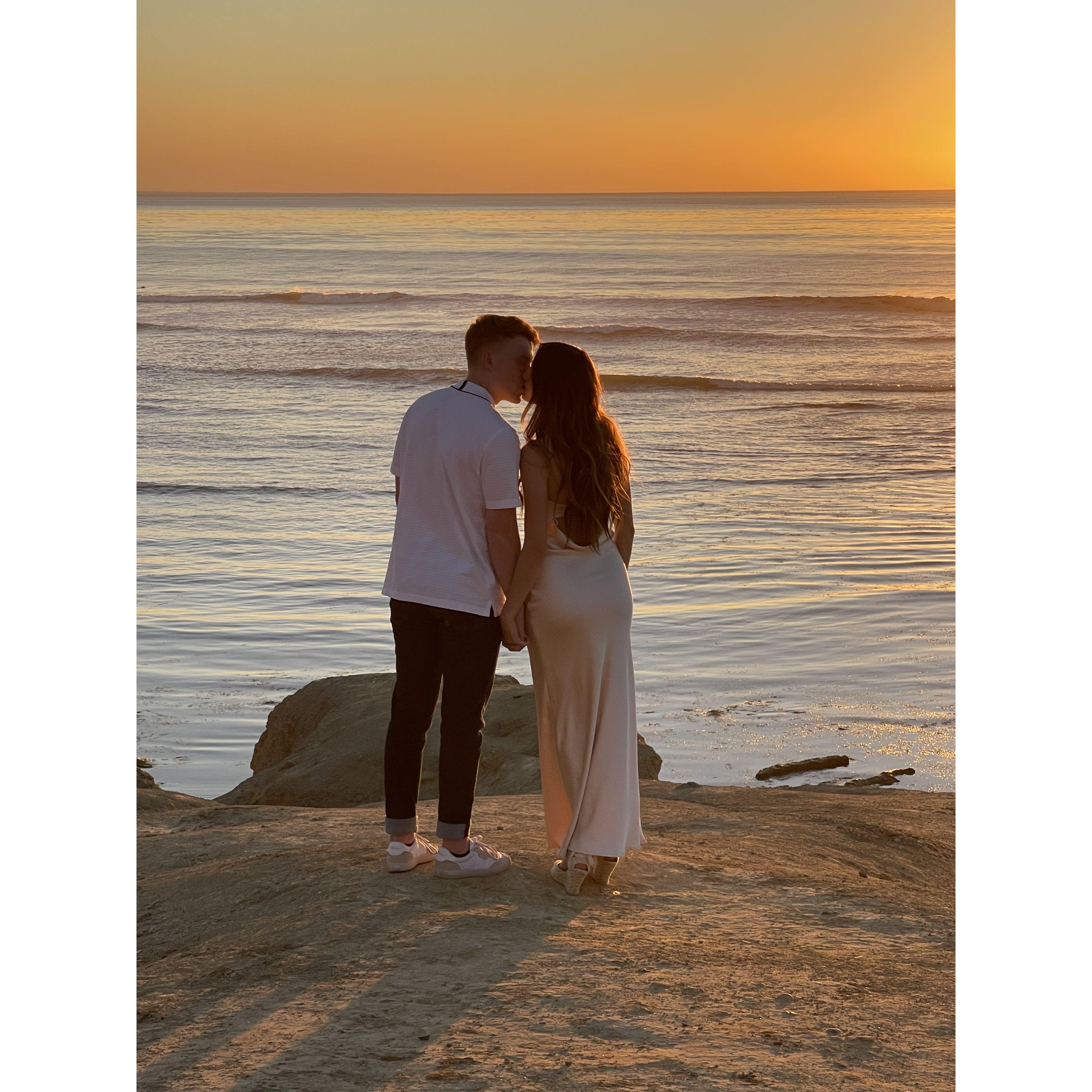Behind the scenes of our engagement shoot