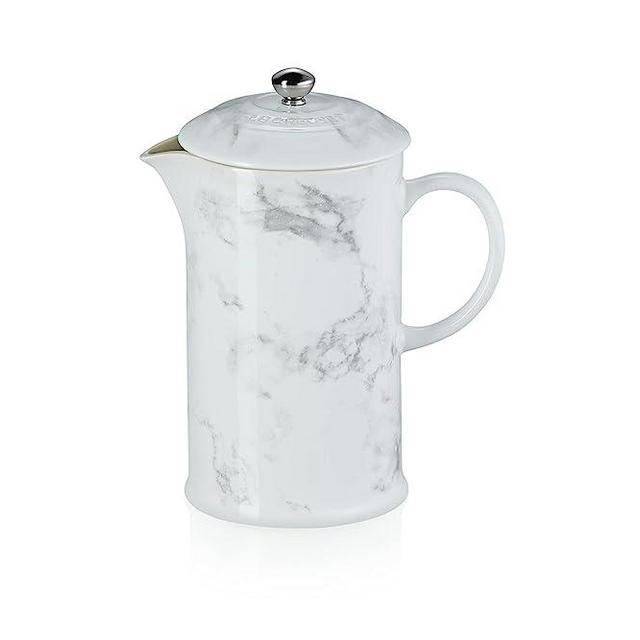 Le Creuset Stoneware 34 oz, Marble Collection French Press