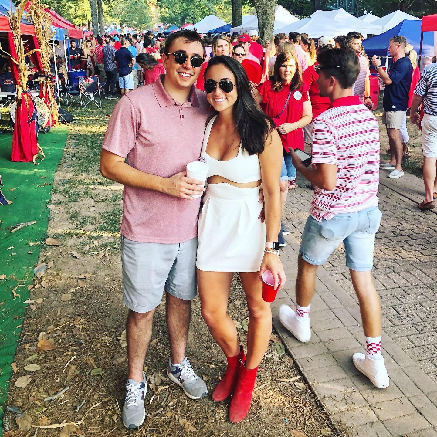 Our first trip together! Going down to watch the Razorbacks take on Ole Miss. Can’t say it was a good day for the Hogs but we had fun!