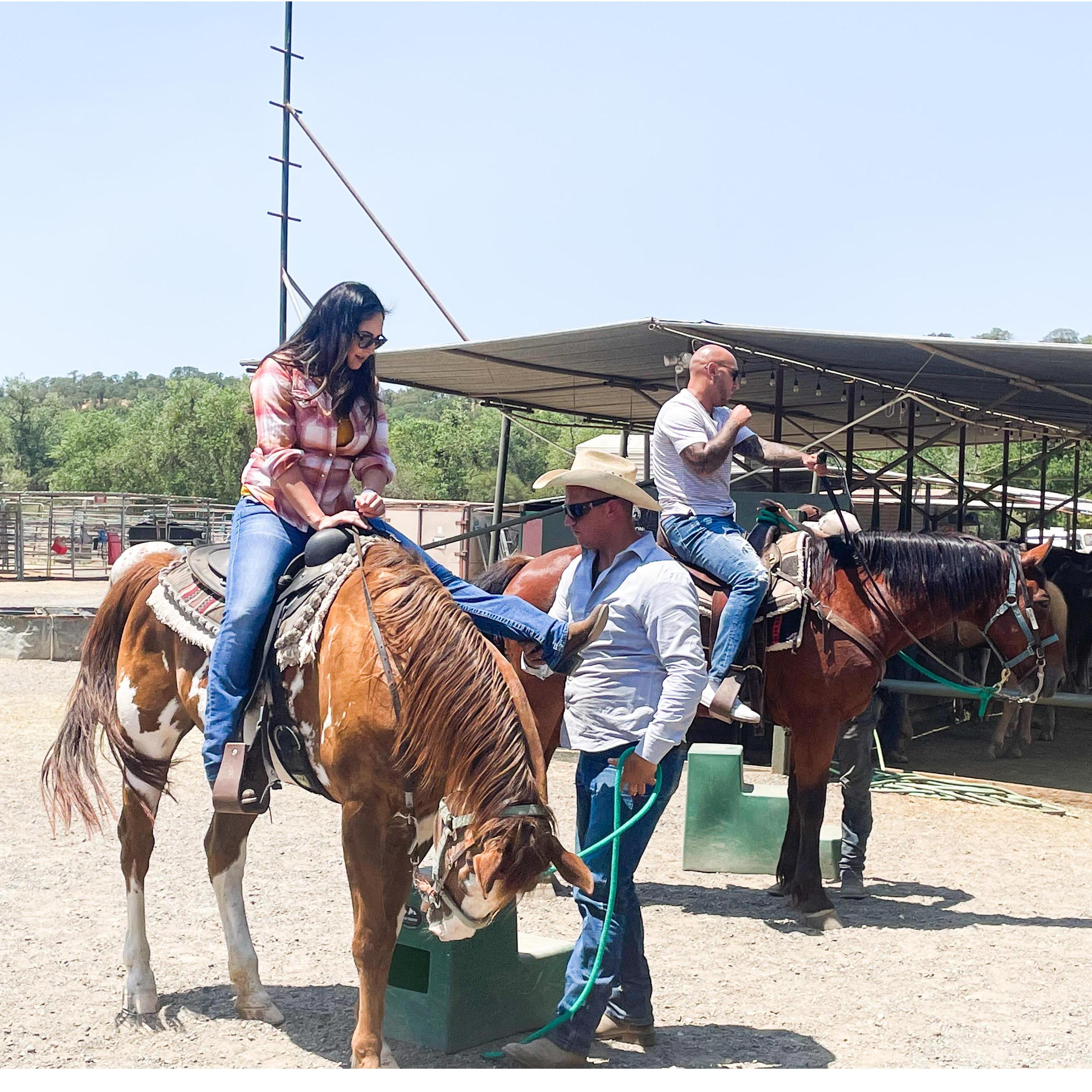 Horseback riding for my niece's birthday.