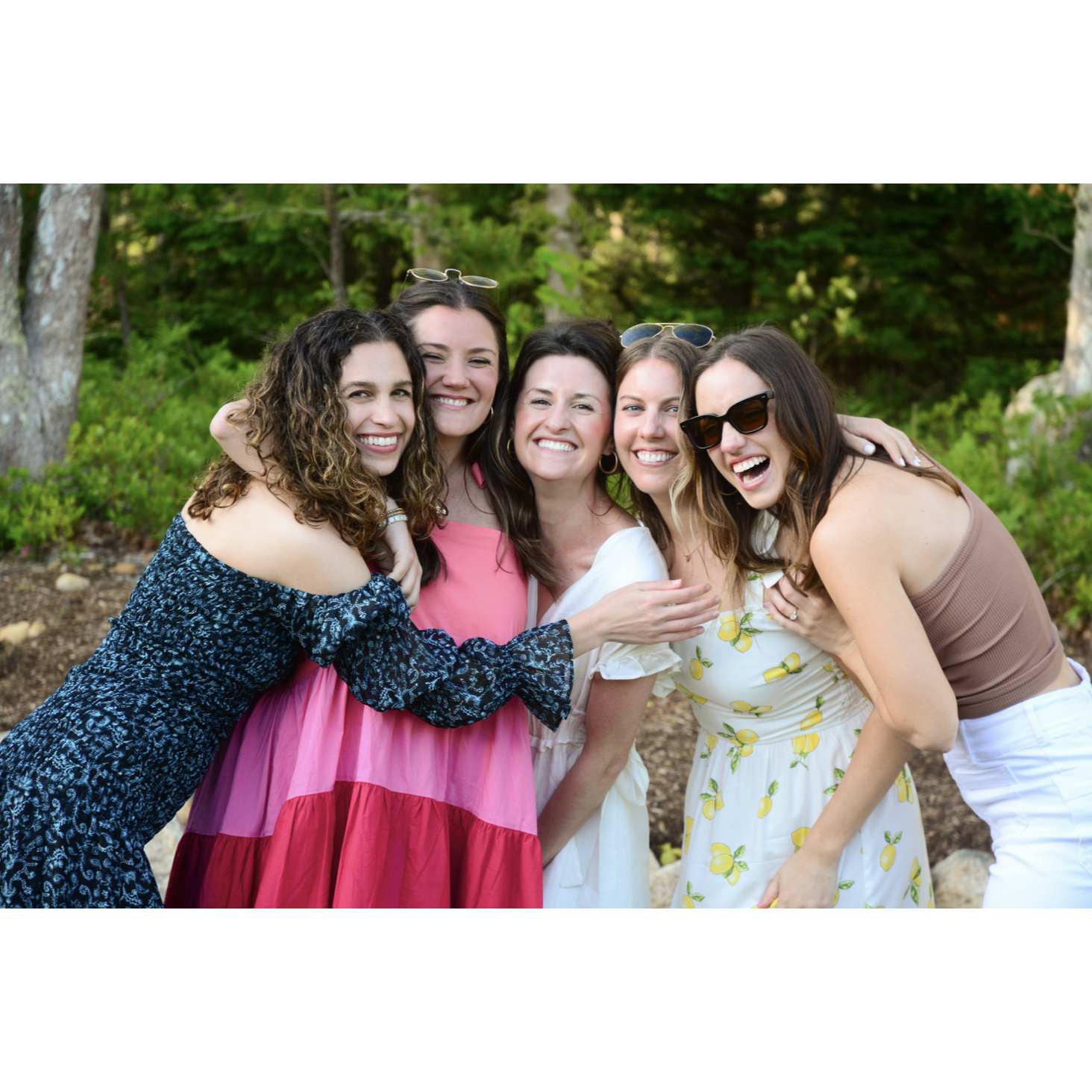 On the day of the engagement with some of Nicole's bestie girls!!