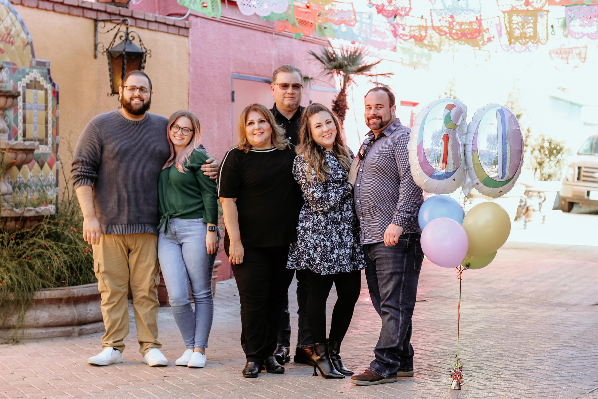 Our first Garcia/Vela Family photo for Analise's mom Maria's 60th birthday. Ryan was included which was a pretty big deal for Analise. It was the first time she brought a boyfriend to a family event.