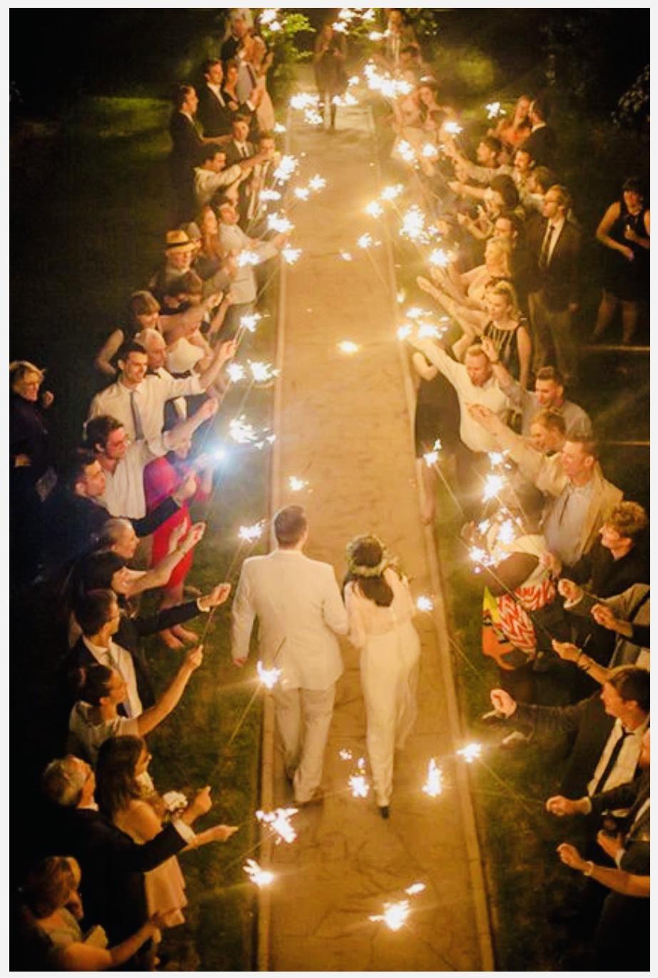 Sparkler send off