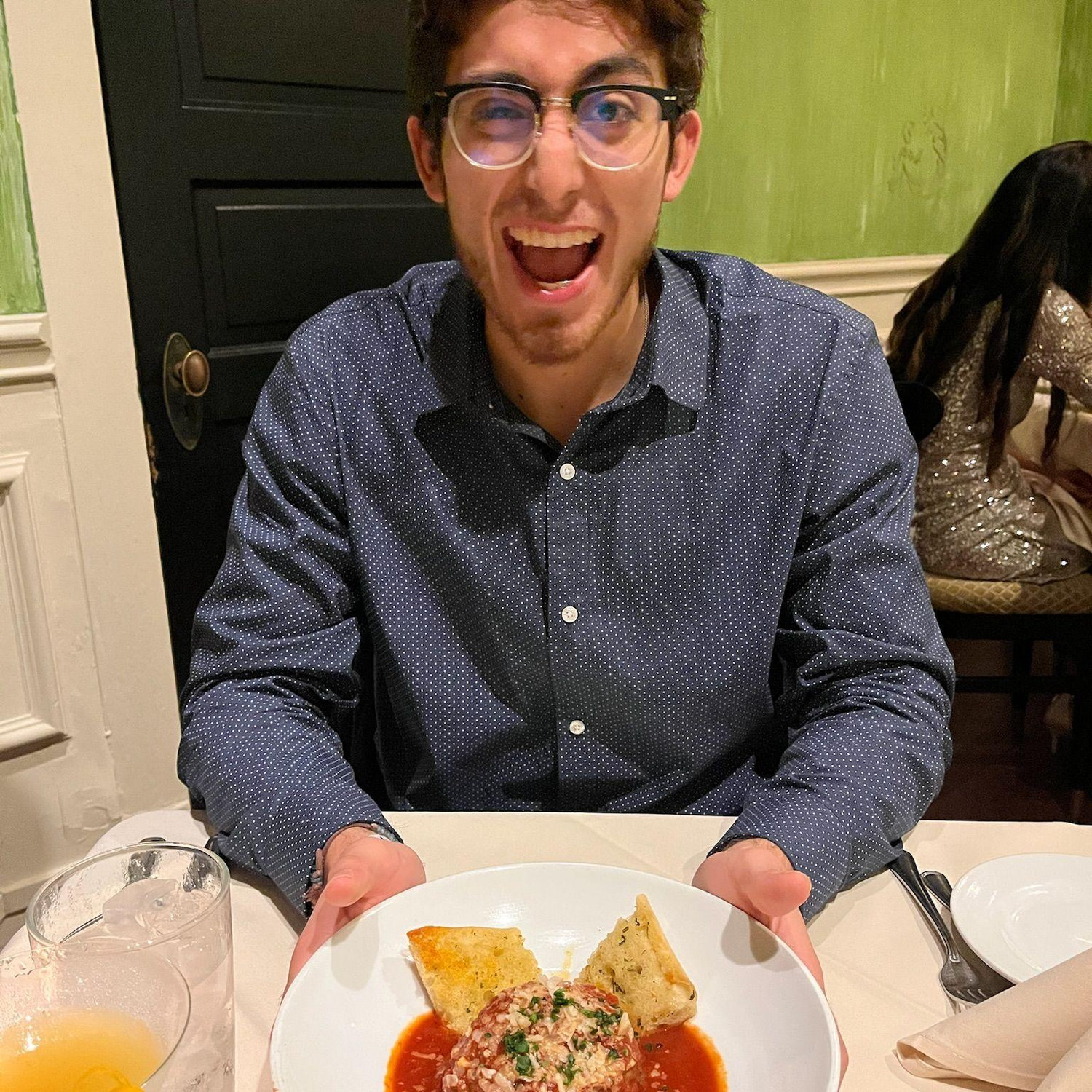 We have a new tradition of getting meatballs or italian food on our birthdays!