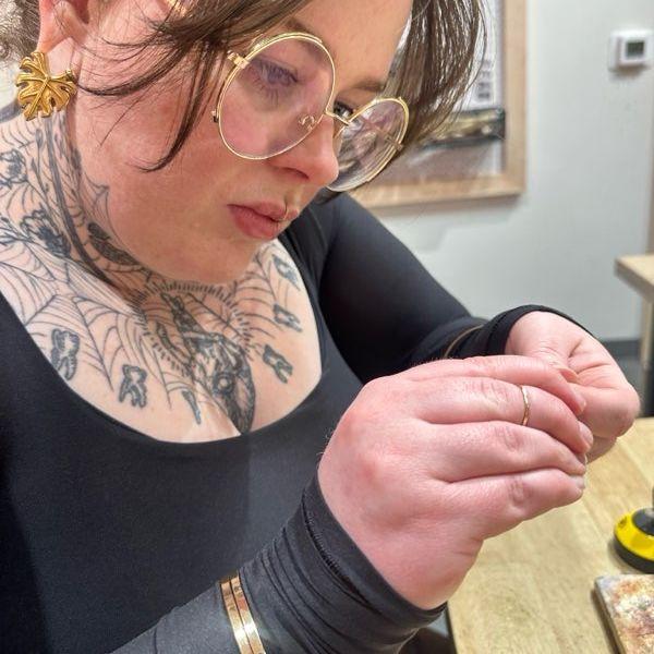 Making rings together for our 1 year