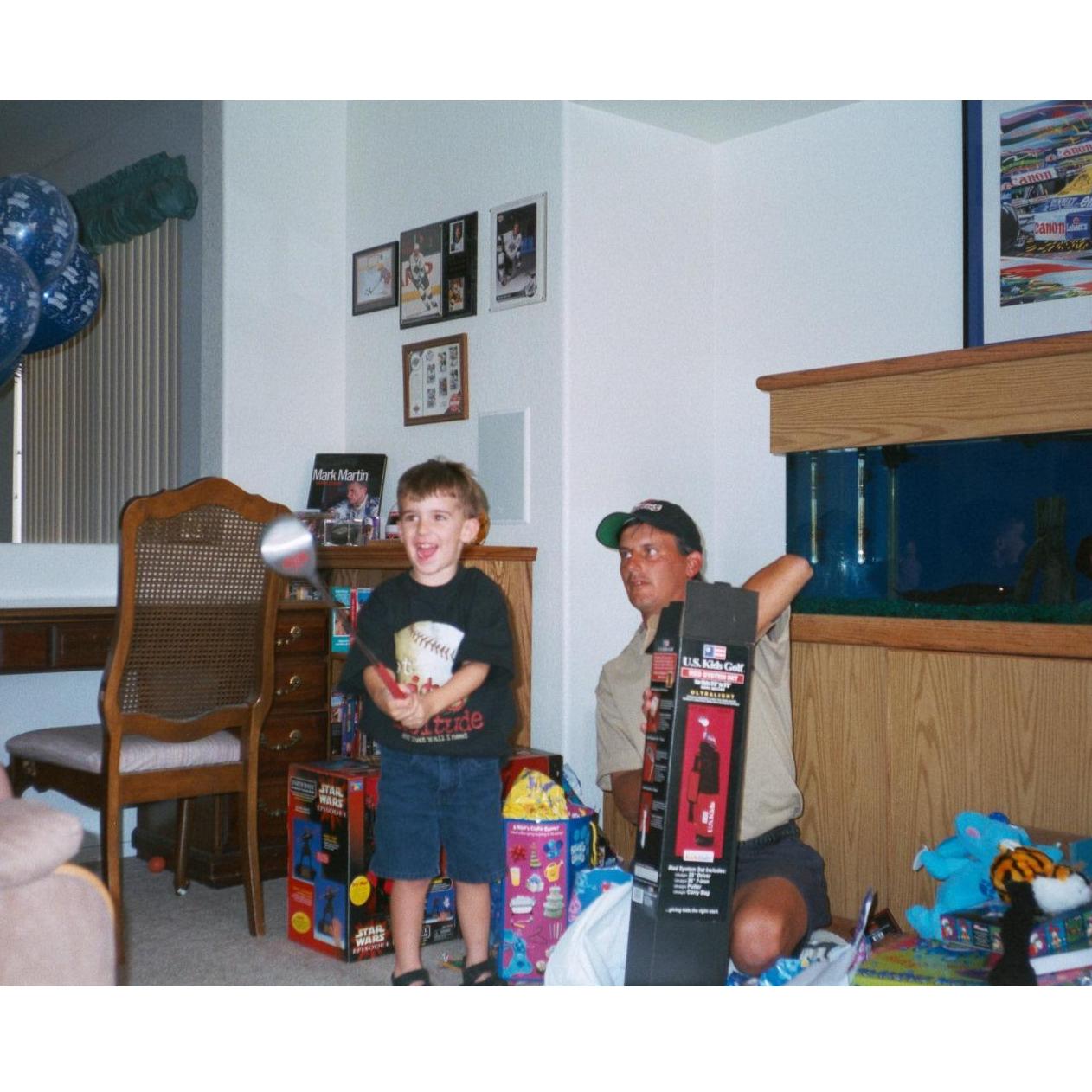 Mark and his dad, Stan (1999)