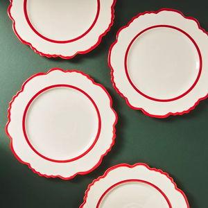 Lyla Stoneware Dinner Plates, Set of 4