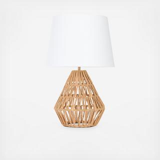 Diamond-Shaped Rope Table Lamp