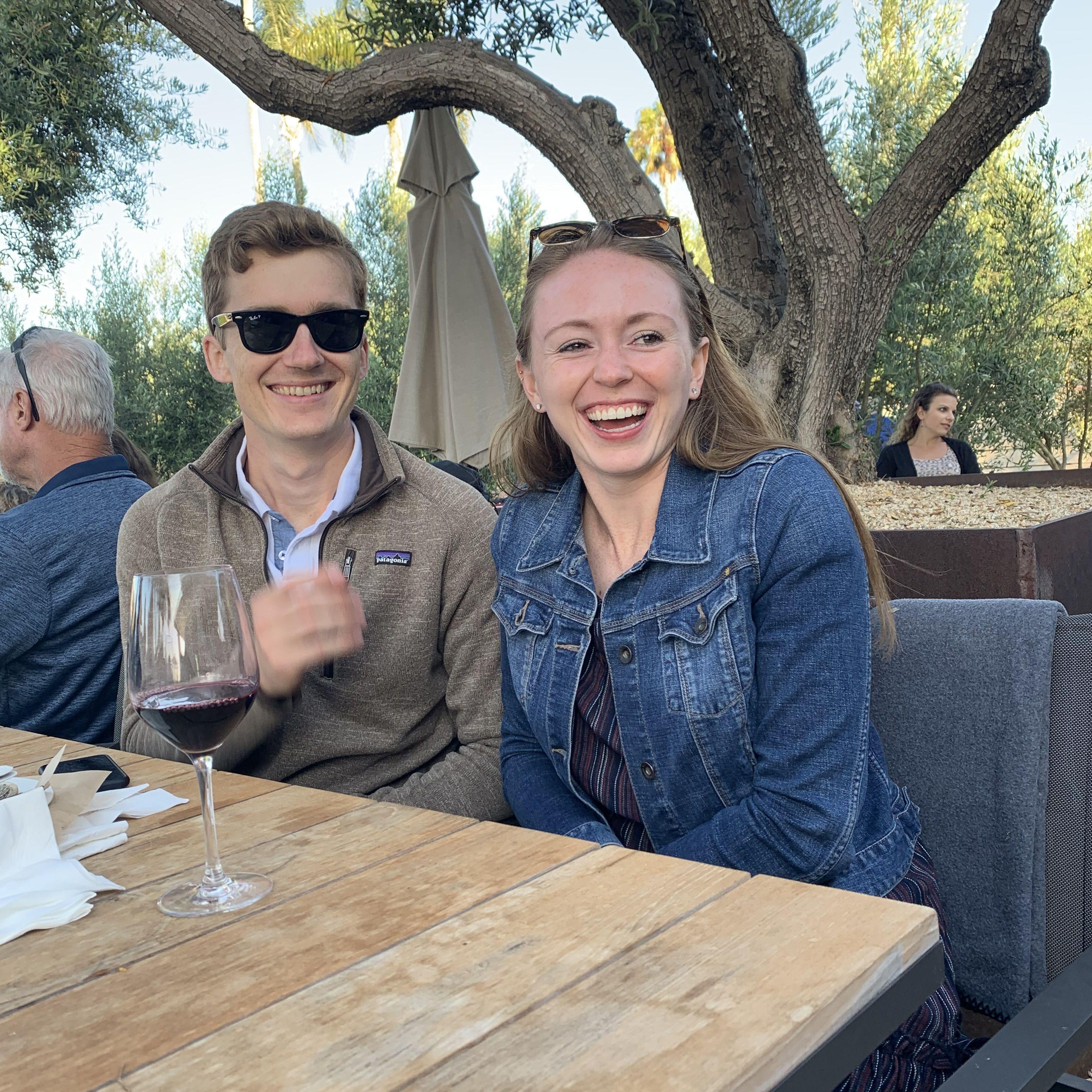 Morgan's first time visiting San Luis Obispo- no suspect fast food this trip.