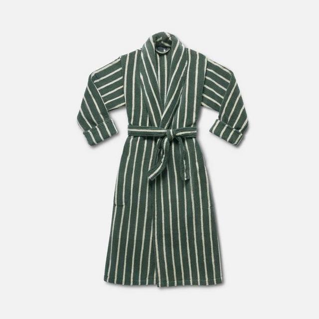 Mine and Yours Robe Set - Sizes S and L - Green Striped