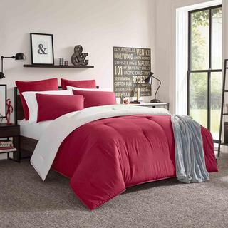 Solid Reversible Comforter Sham Set