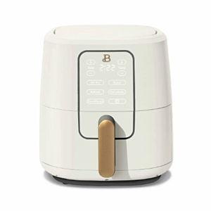 Beautiful 6-Quart Air Fryer with TurboCrisp Technology and Touchscreen, White Glazed by Drew Barrymore