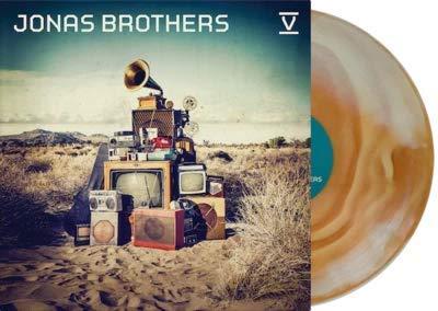 V - Exclusive Jonas Brothers Vinyl Club Deluxe Edition Bone & Tan Smash Colored Vinyl LP (Only 1500 Copies Pressed)