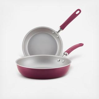 Create Delicious 2-Piece Aluminum Nonstick Skillet Set