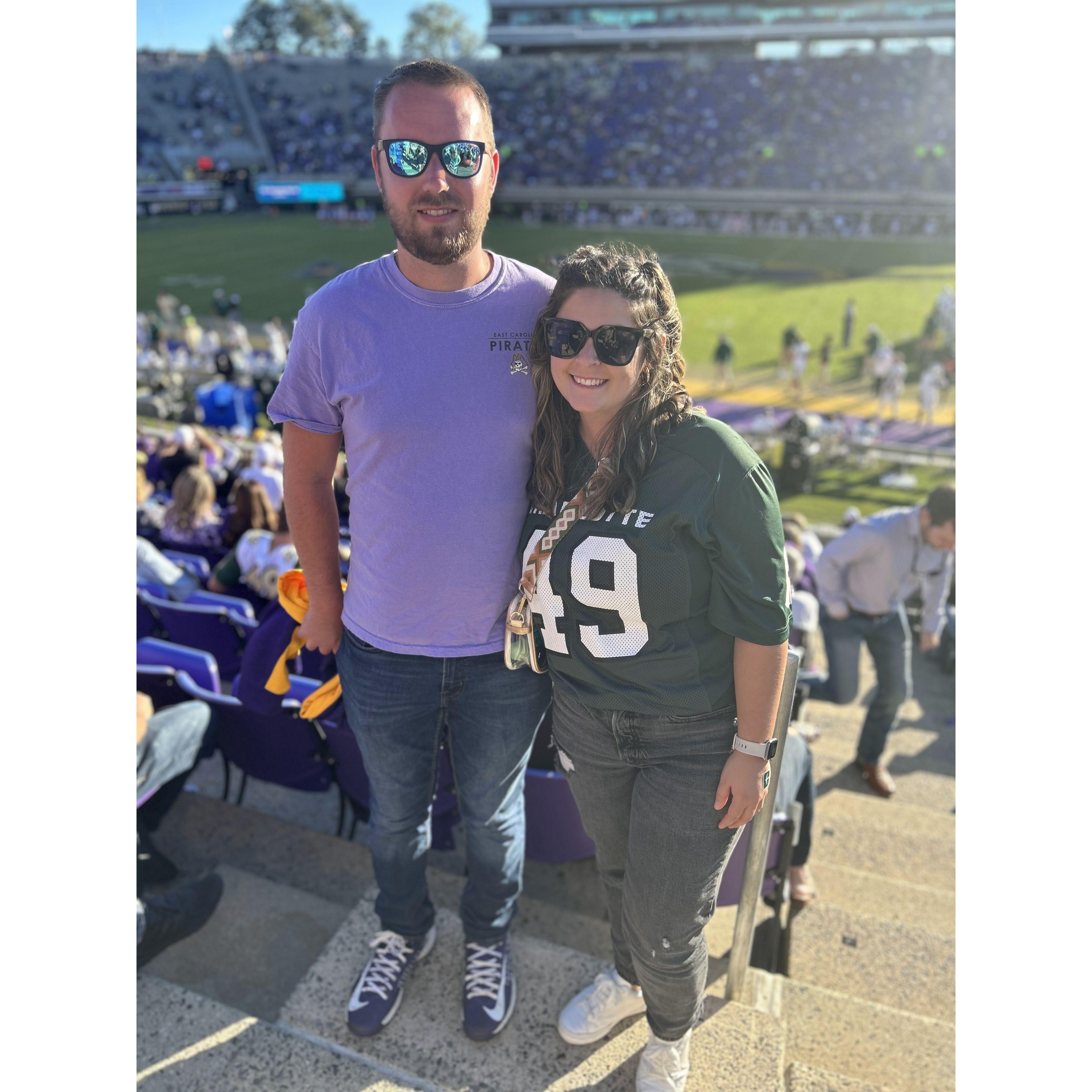 First ECU vs. UNCC Football game.