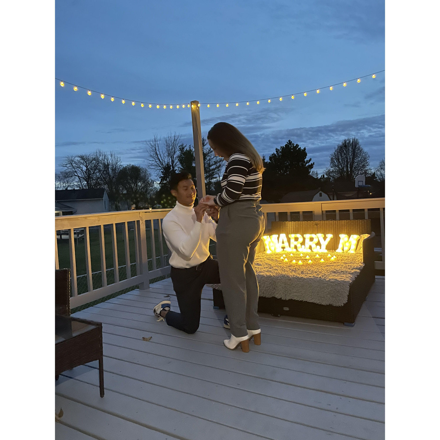 I paused.... for a long time. But I said yes, eventually.
