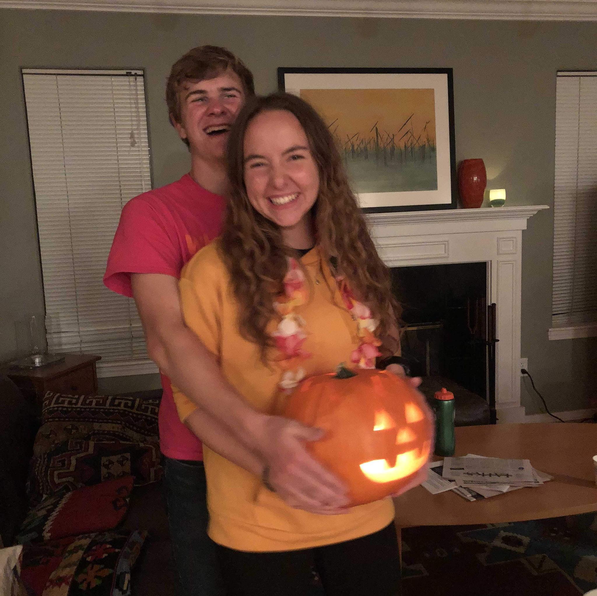 Our first jack-o-lantern together (October 2018) 🎃