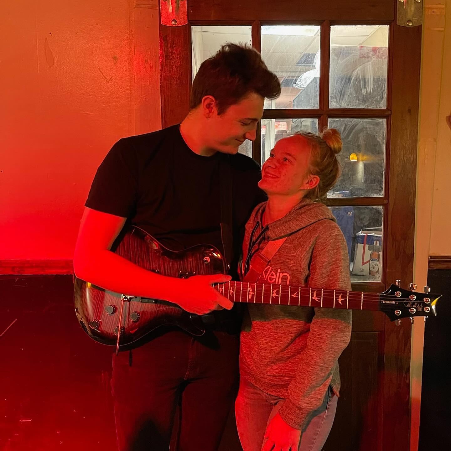 At one of Adrian's gigs with The Senators Jazz Band