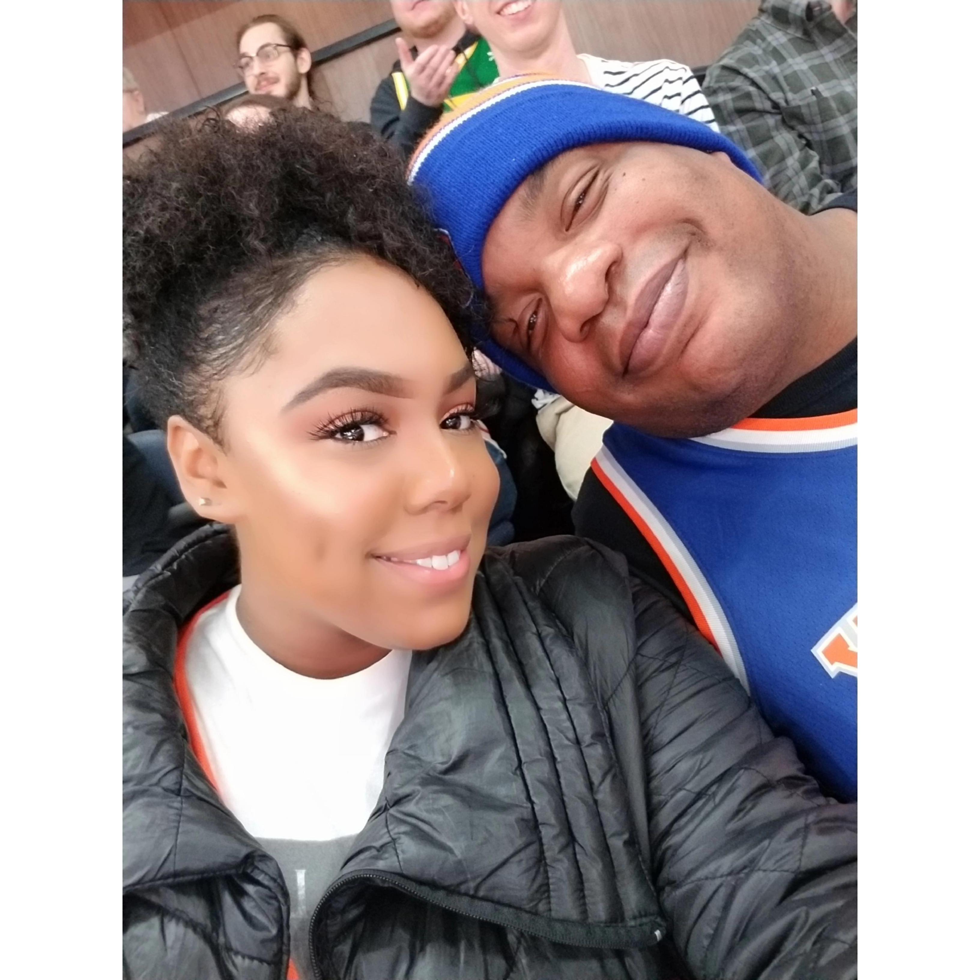 Utah Jazz vz NY Knicks game in Salt Lake City