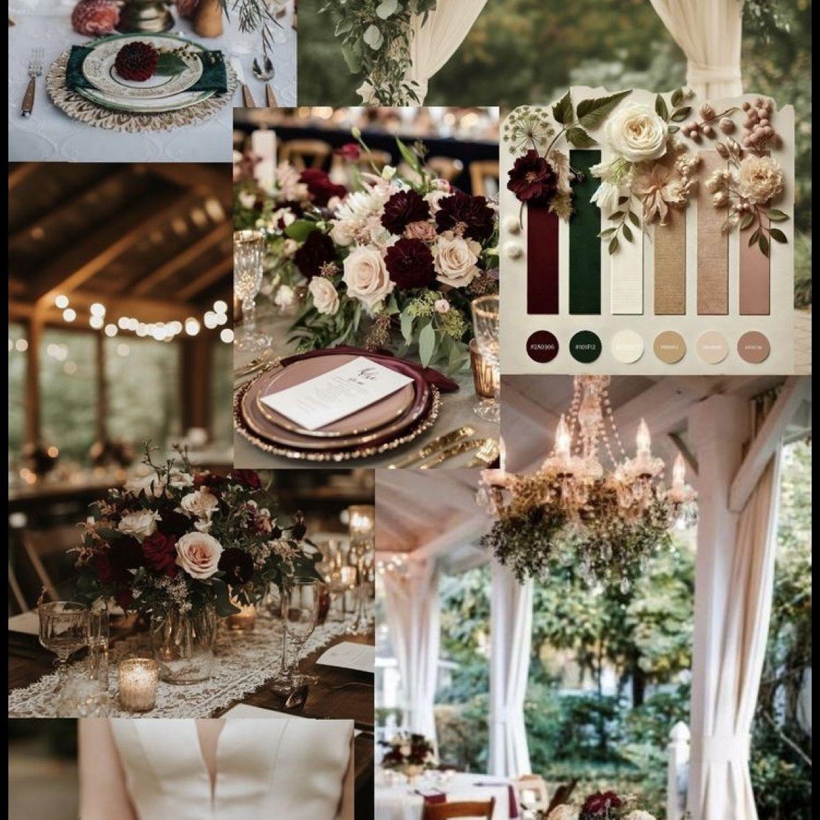 Here is the color palette for our wedding!