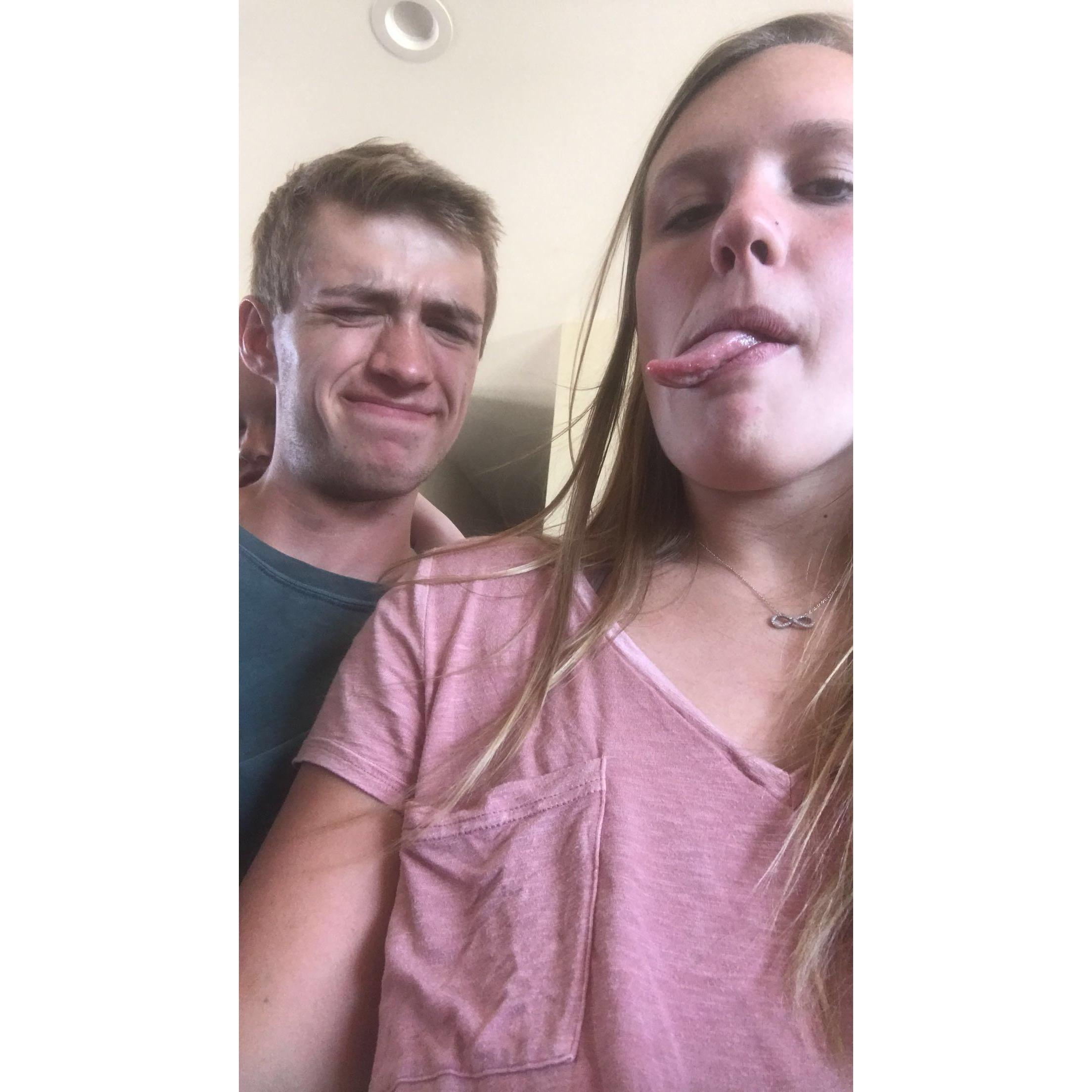 Goofin' off!