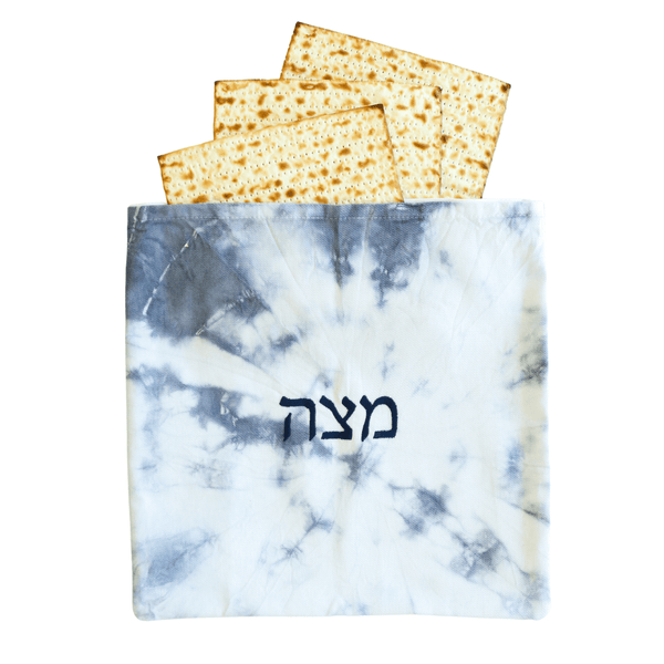 Blue Tie Dye Matzah Cover