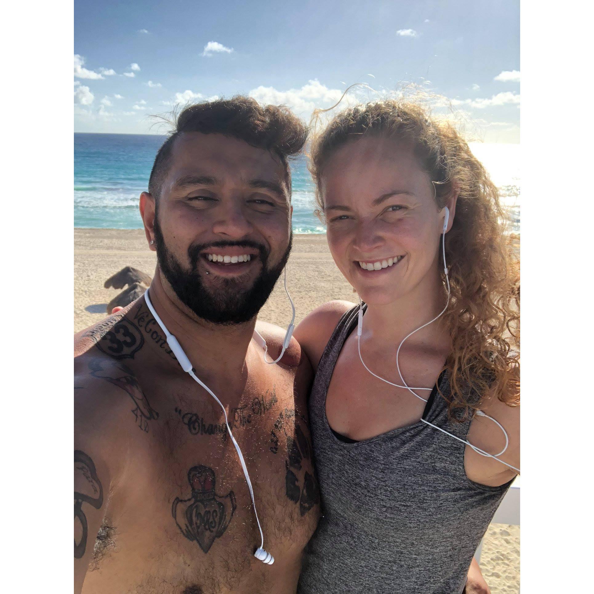After a run in Cancun