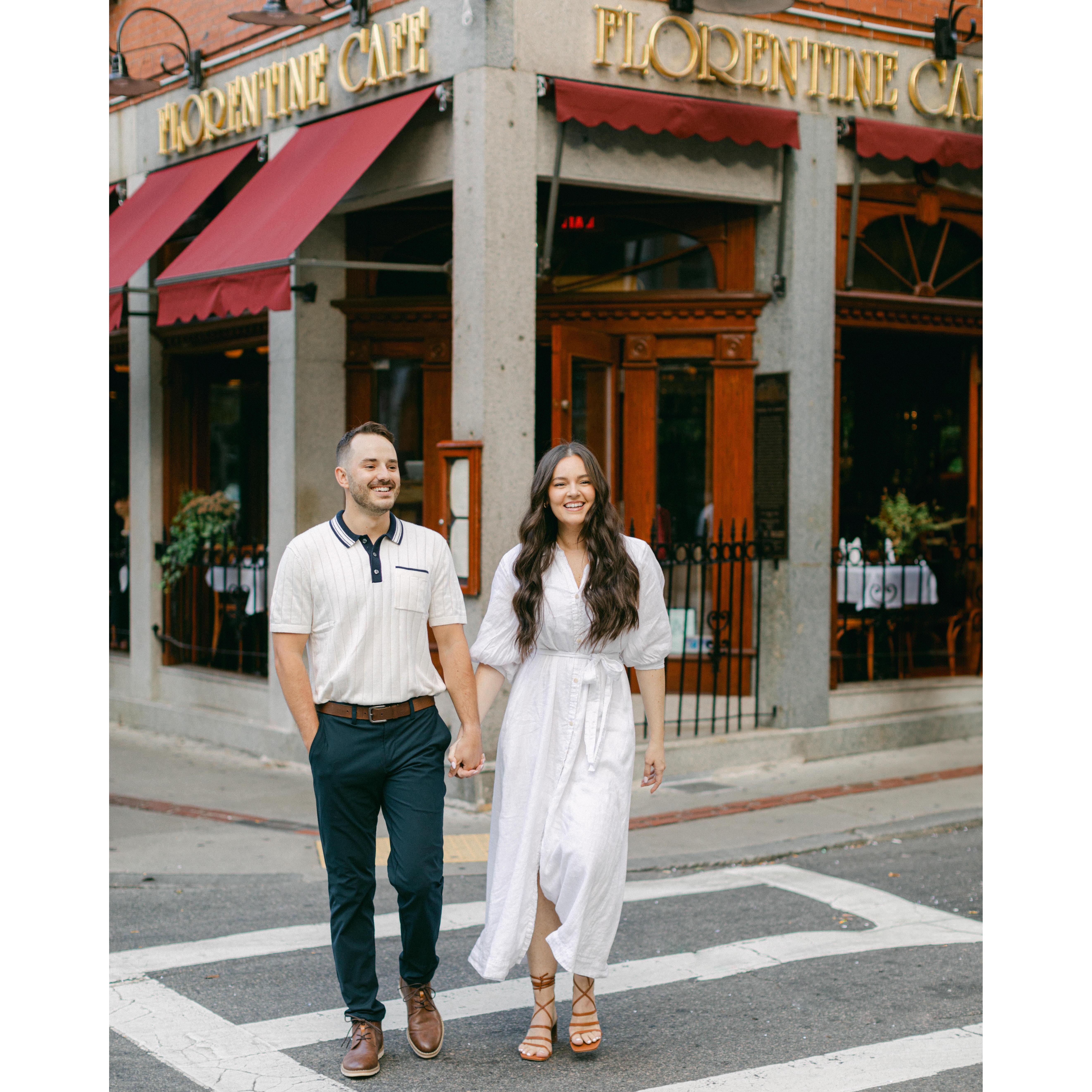 Our first date was at Florentine Cafe (11/2015)