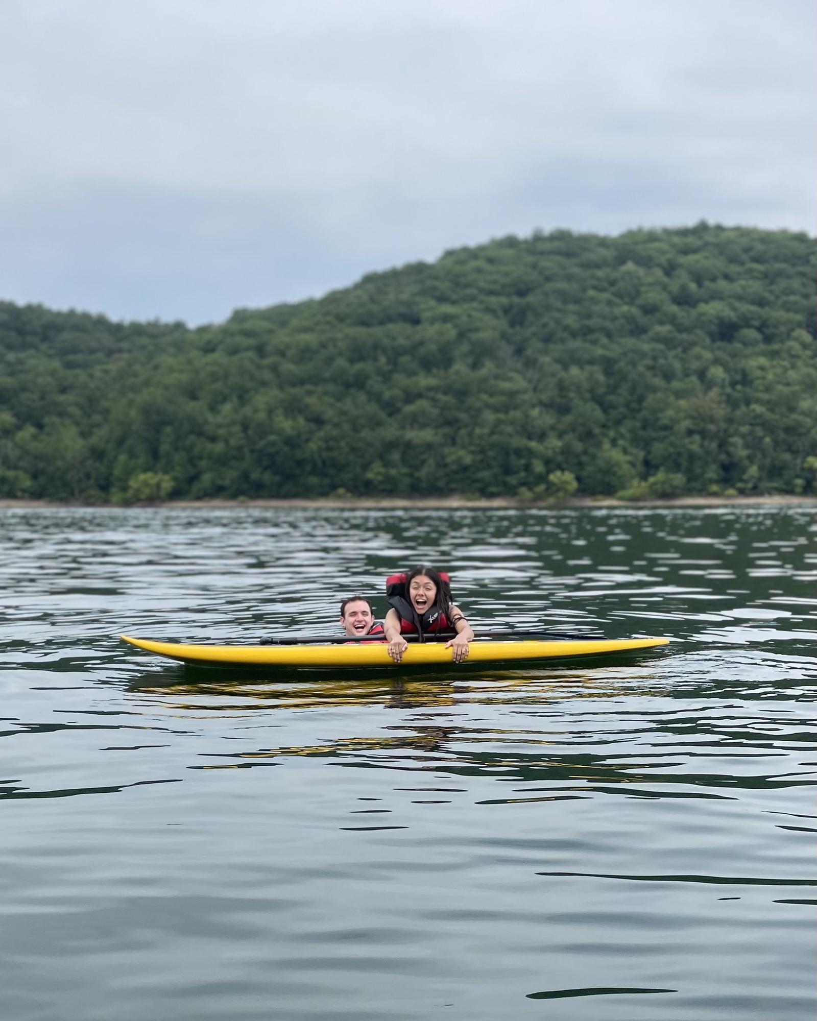 Paddle boarding at Ohiopyle State Park in Pennsylvania
