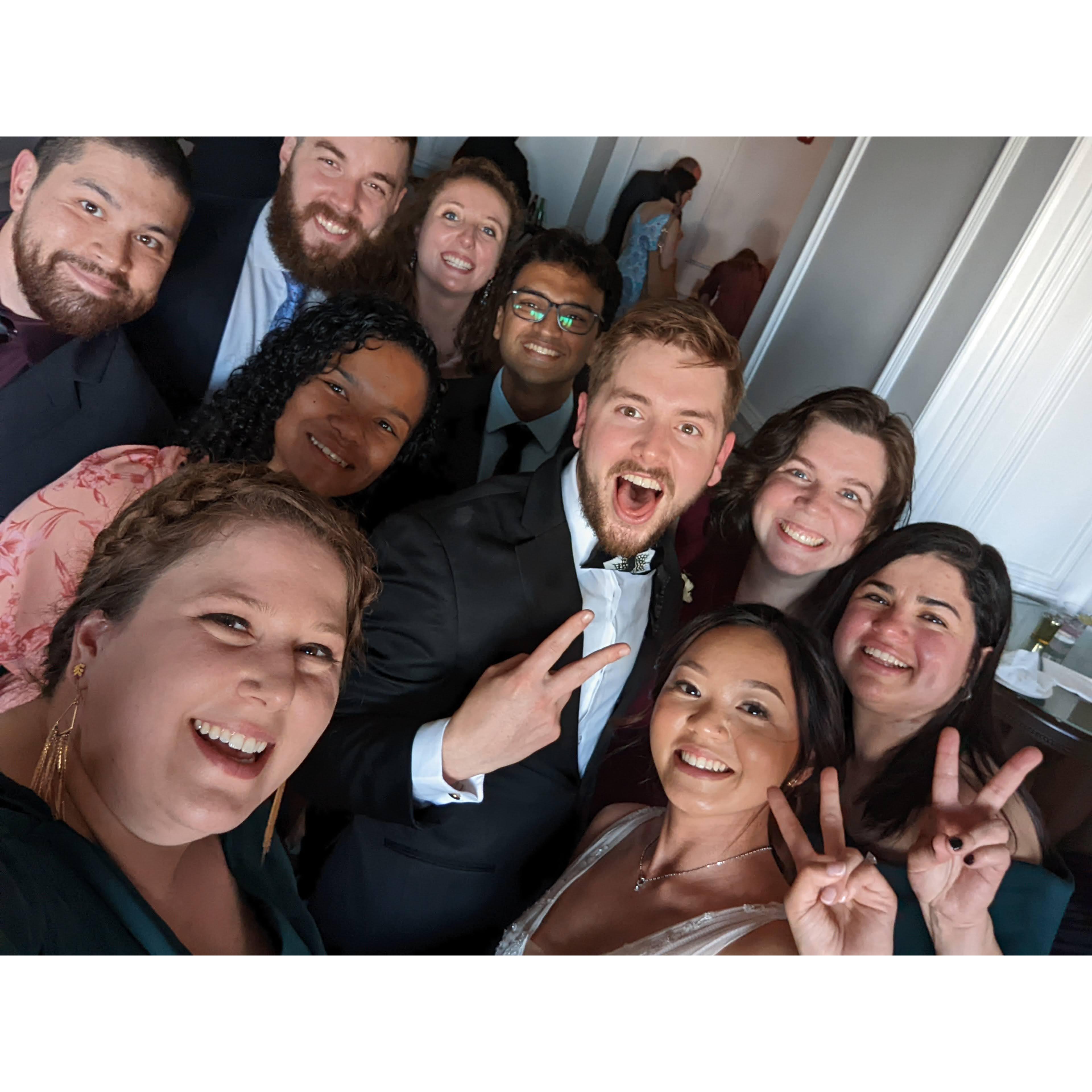 May 2022-Celebrating the marriage of two marvelous people along with many great friends