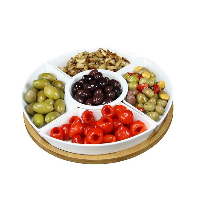 Elama Signature 12 1/4" 6 Piece Lazy Susan Appetizer