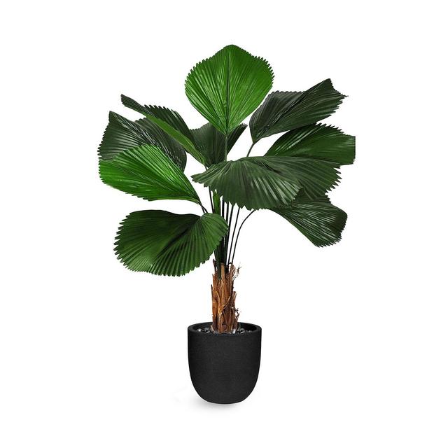 LE PRESENT Licuala Grandis Faux Plant Arrangement