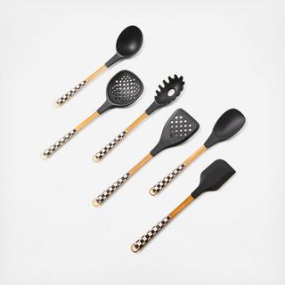 Courtly Check 7-Piece Utensil Caddy Set